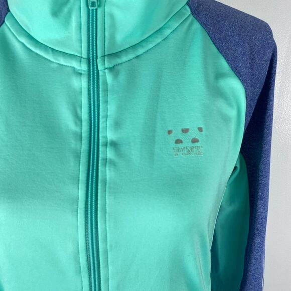 Pink Victorias Secret Ultimate 1/2 Zip Up Pullover Mint Green Womens Med Pocket - Picture 5 of 11